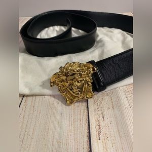 Sold!!!Authentic Versace  Medusa men’s belt